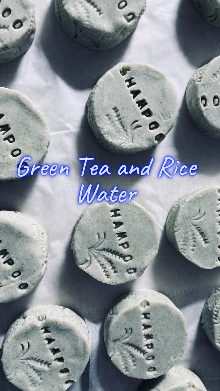 Green Tea and Rice Water Shampoo Bar